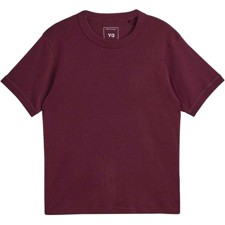 Y-3 Y 3 T Shirt Men's Burgundy Color