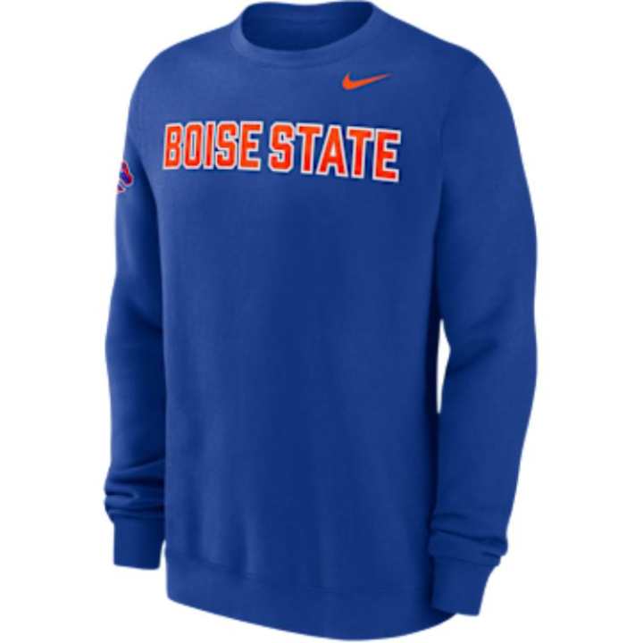 Nike Nike Boise State Club Fleece Men's Nike College Crew-Neck Sweatshirt
