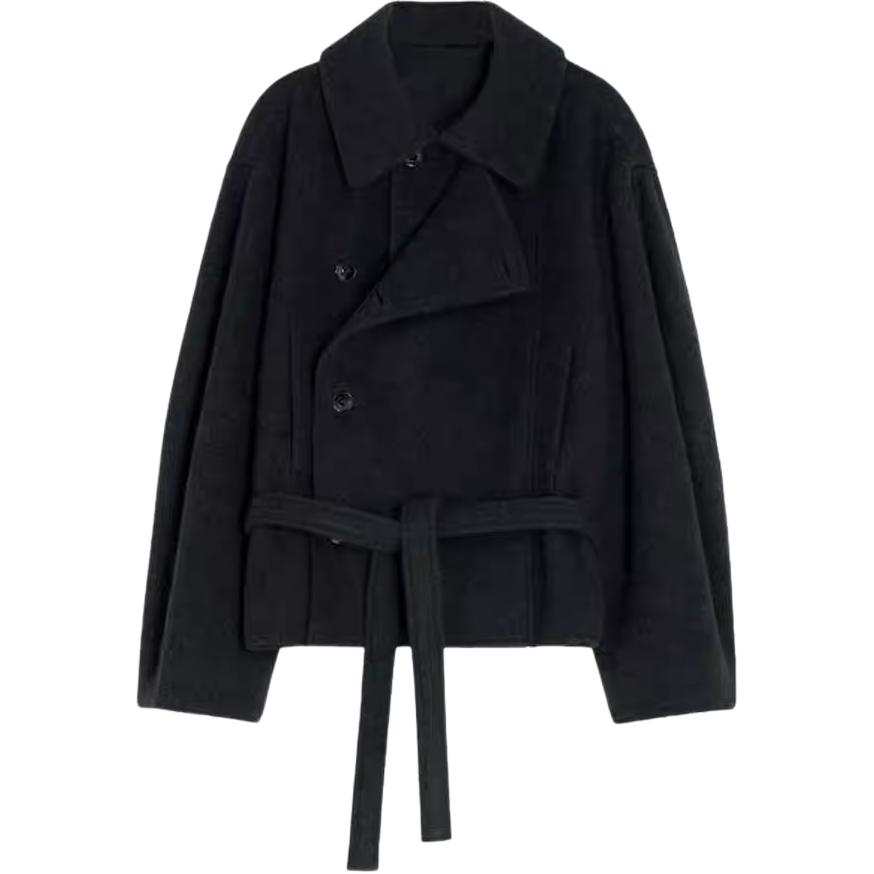 Lemaire Lemaire belted double-breasted coat