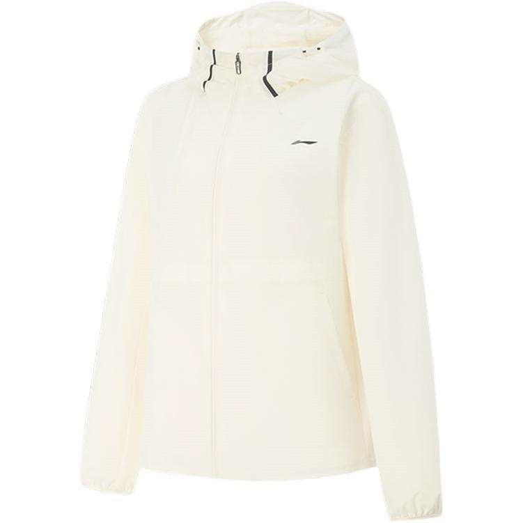 Li-Ning Li Ning Jackets Women's White Hooded Moderate Other