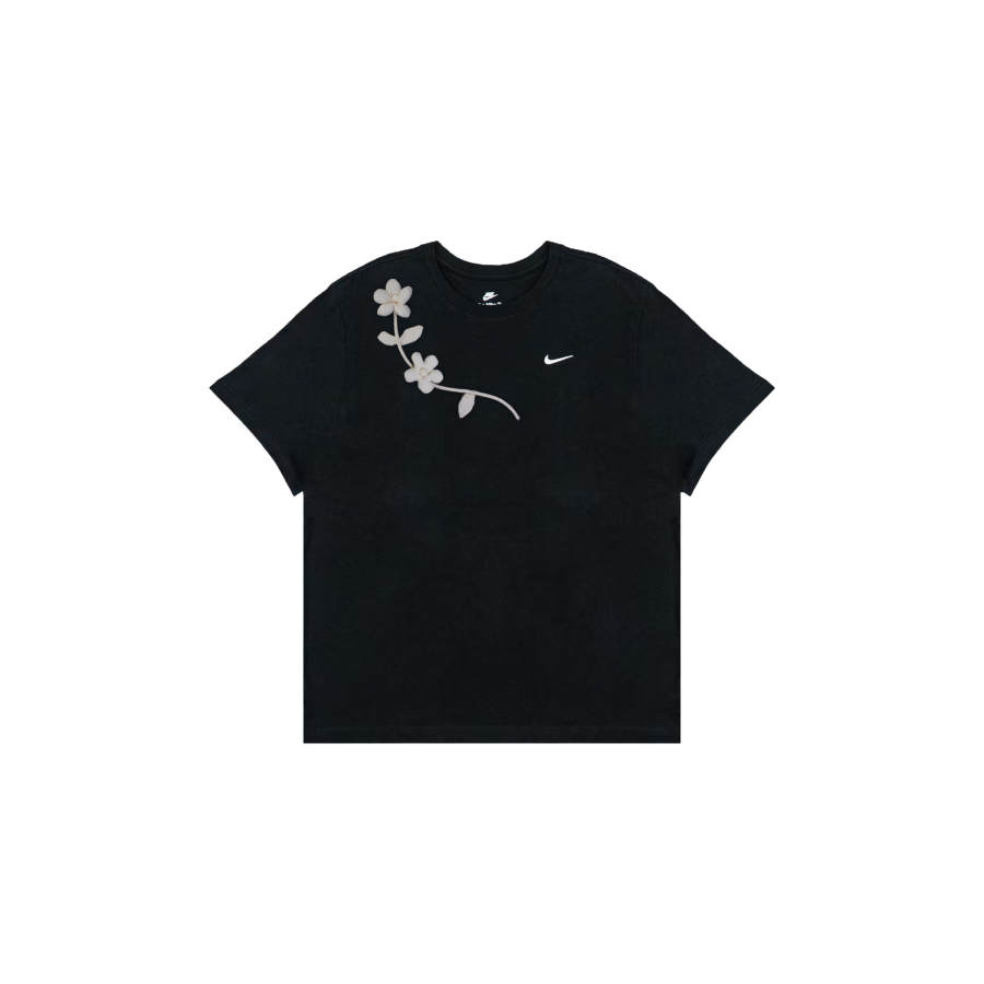 Nike Nike Sportswear T Shirts Men's Black Crew Neck Moderate Straight Fit