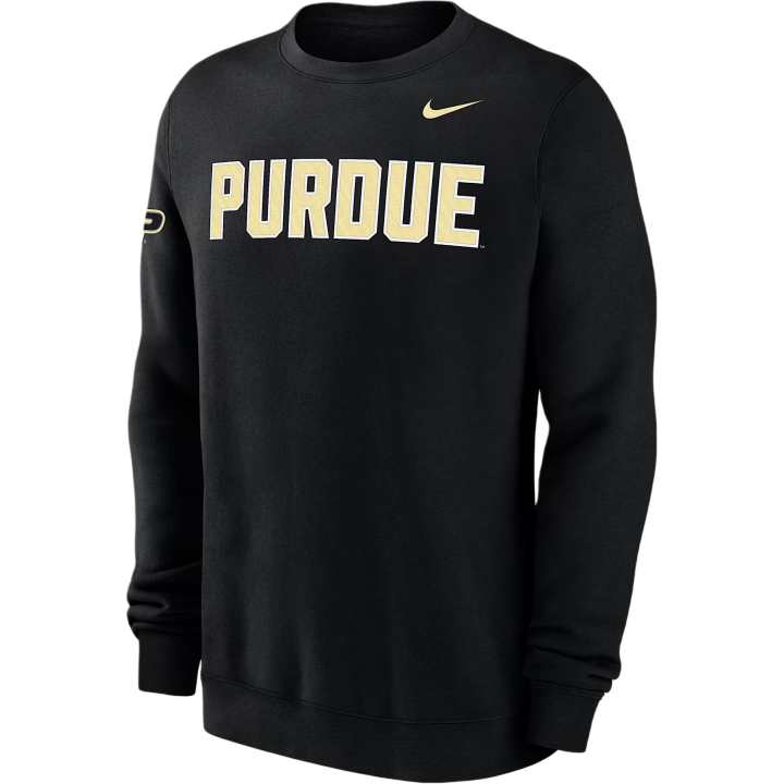 Nike Nike Purdue Club Fleece Men's Nike College Crew-Neck Sweatshirt