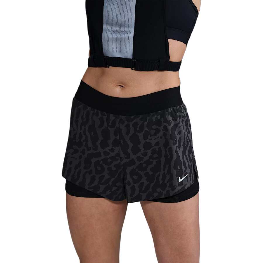 Nike Nike Swift Women's Dri-FIT Mid-Rise 2-in-1 Printed Running Shorts