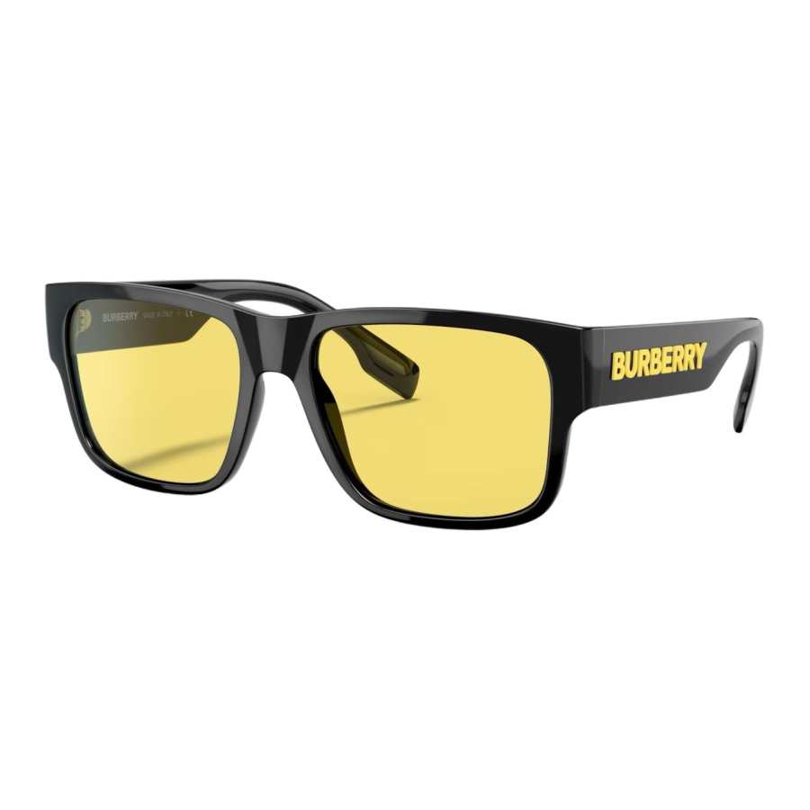 Burberry Sunglasses Black Frame With Yellow Lenses
