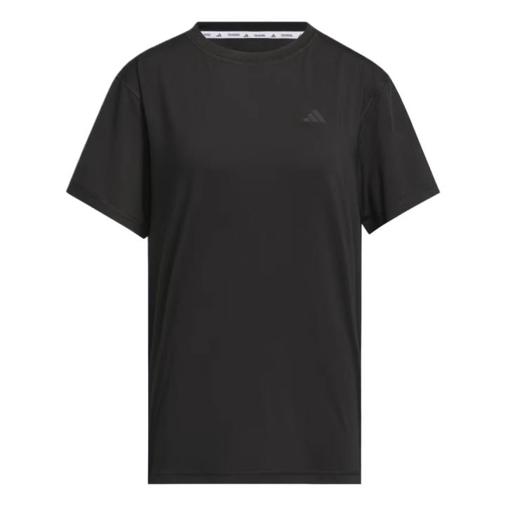 Adidas Adidas D4T T Shirts Women's Black Crew Neck Moderate
