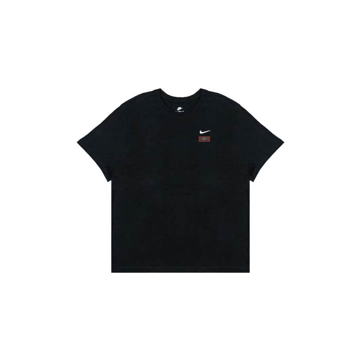 Nike Nike Sportswear T Shirts Men's Black Crew Neck Moderate Straight Fit