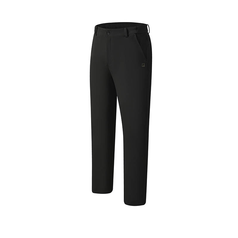 FILA A.P Casual Pants Men's Pitch Black Moderate Straight Fit Pants