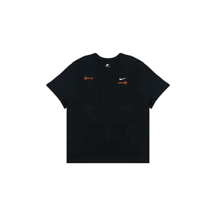 Nike Nike Sportswear T Shirts Men's Black Crew Neck Moderate Straight Fit