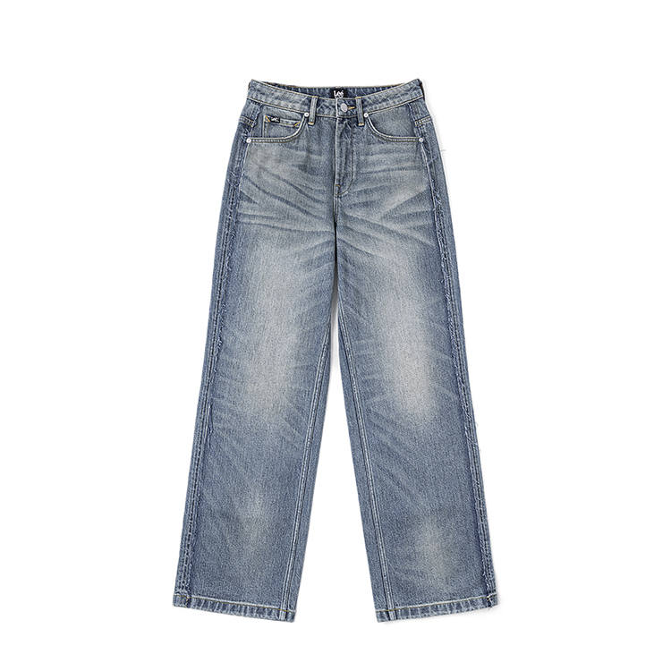 Lee Jeans Women's Medium Blue Moderate Wide Leg Pants