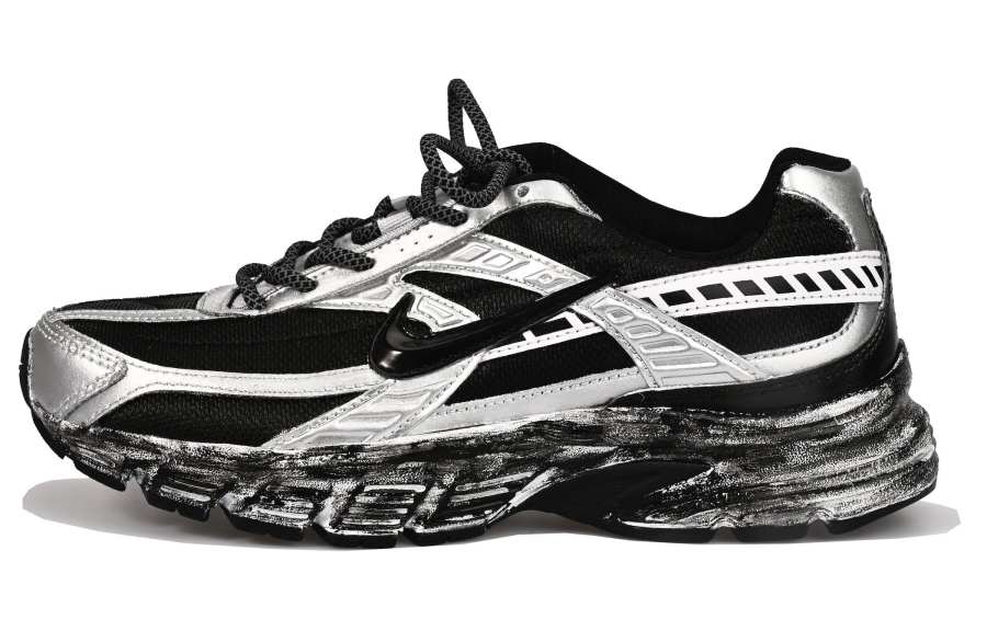 Nike Nike Initiator Cushioning Abrasion Resistant Breathable Low top Running Shoes Women's Black Silver