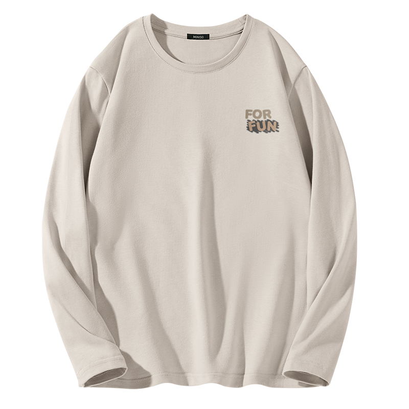 MINISO T Shirts Unisex Crew Neck Moderate Heavyweight
