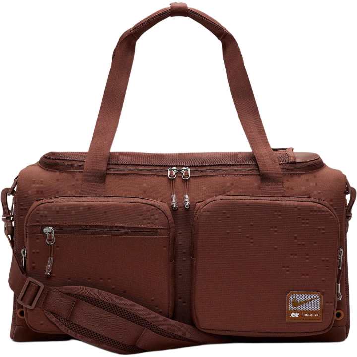 Nike Nike 31L Detachable Strap Polyester Travel Bag Unisex Brown