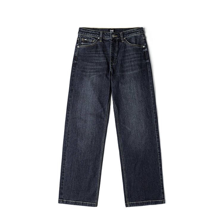 Lee Jeans Women's Dark Blue Moderate Straight Fit Pants