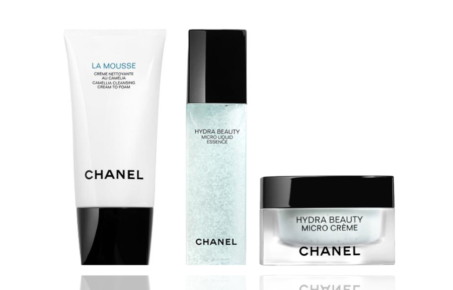 CHANEL Camellia Celebrity Skincare Set Three Piece Set, Facial Cleanser+Toner+Face Cream