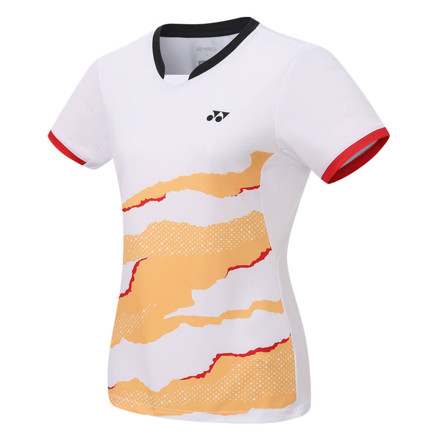 YONEX T Shirts Women's V Neck Moderate Straight Fit