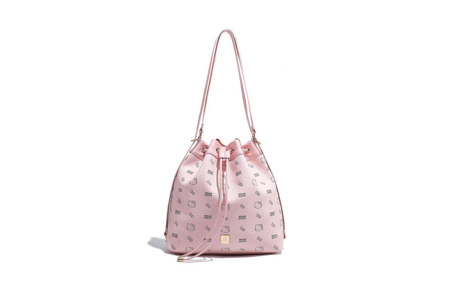 Sanrio Hello Kitty Pu Water Buckets One Shoulder Backpack Women's Pink/Brown/Milk Tea