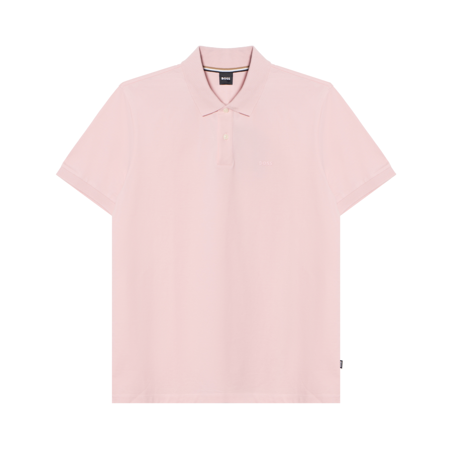 HUGO BOSS Polo Shirt With Embroidered Logo Polo Shirt Men's Pink