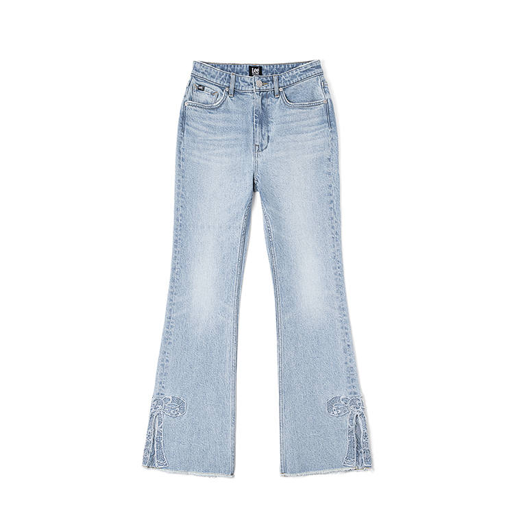 Lee Lee Jeans Women's Light Blue Thin Flared Pants