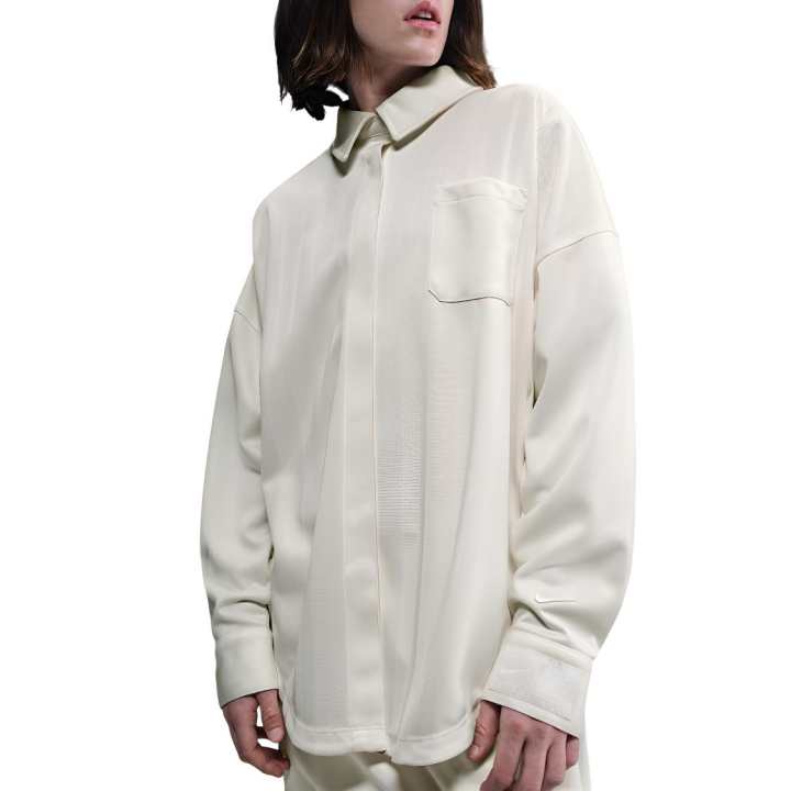 Nike Nike Sportswear Women's Oversized Jacquard Striped Button-Down Shirt