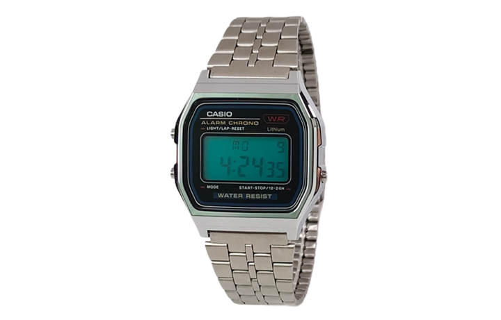 CASIO CASIO Custom Collection Quartz Movement Stainless Steel Strap Watch Unisex Black Dial