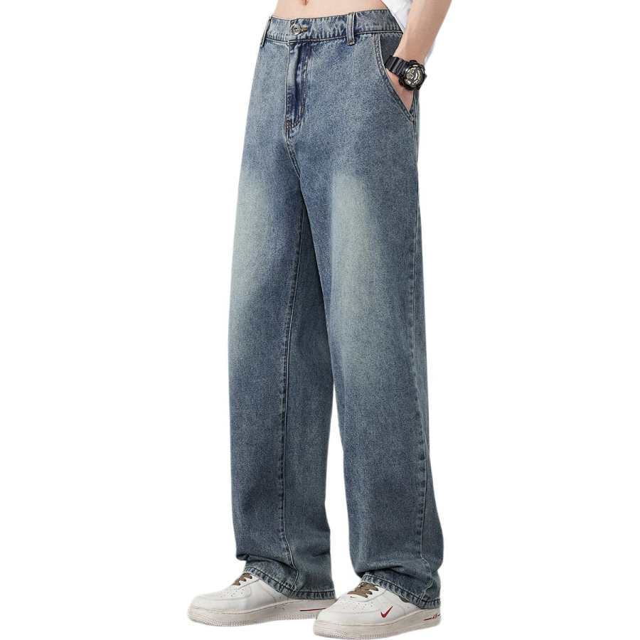 BALENO Jeans Men's Blue Moderate Wide Leg Pants
