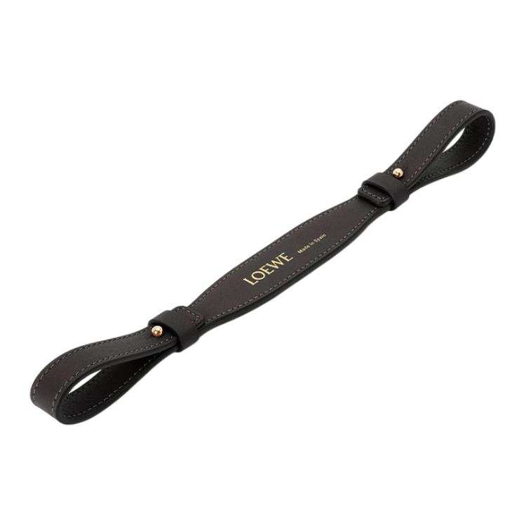 LOEWE Cow Leather Bag Straps Women's Black