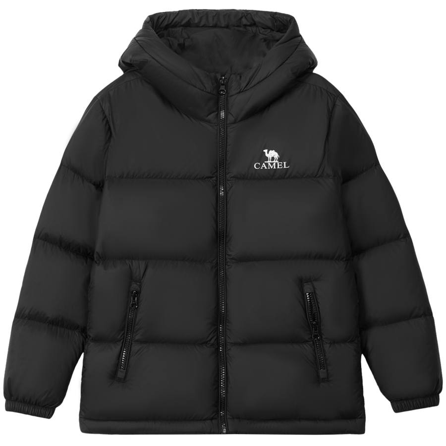 CAMEL CAMEL Unisex Down Jackets Hooded Non Detachable Thickened