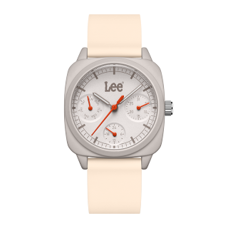 Lee Shiny Colors Collection Wrist Watches Quartz Movement Silicone Strap White Dial Women's Watch