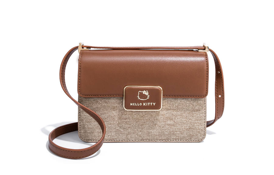 Sanrio Hello Kitty Pu Crossbody Bag, Shoulder Bag Women's Brown/Blue/Black