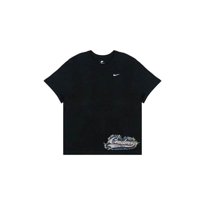 Nike Nike Sportswear T Shirts Men's Black Crew Neck Moderate Straight Fit