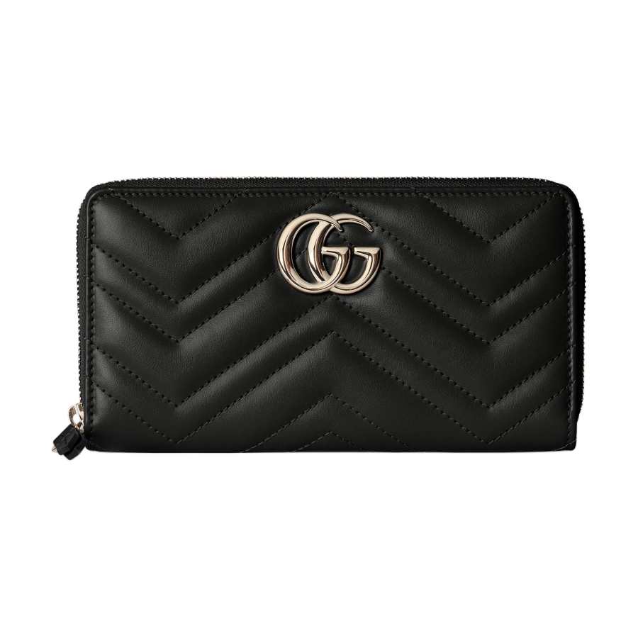 GUCCI GG Marmont Leather Wallet Women's Black