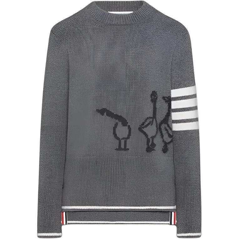 THOM BROWNE THOM BROWNE Long Sleeved Crewneck Jumper