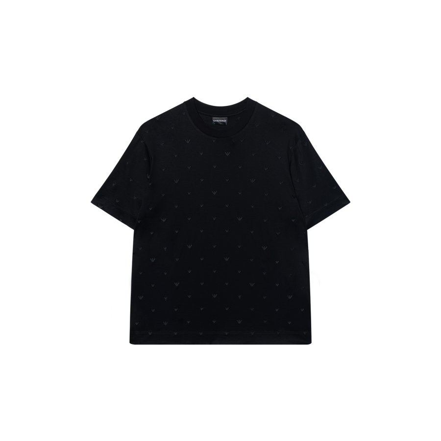 EMPORIO ARMANI Logo embroidered T shirt