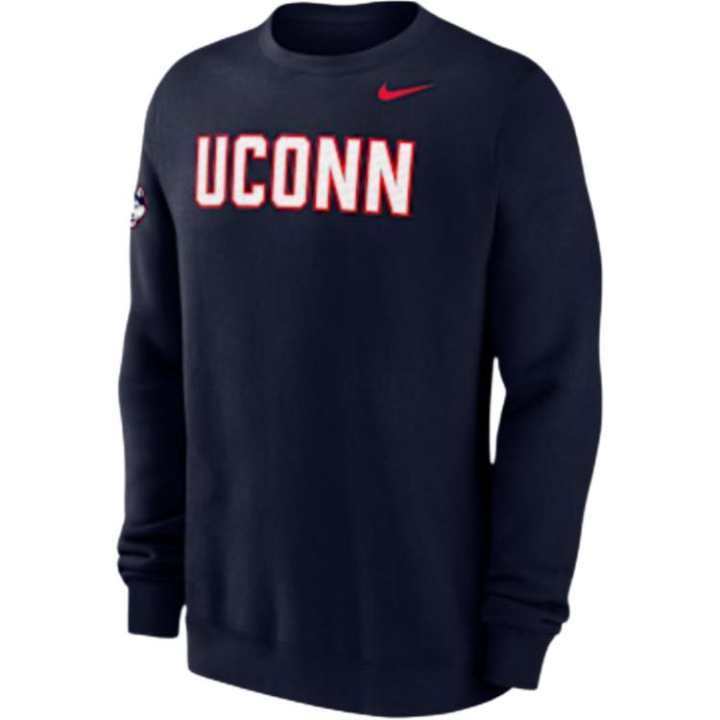 Nike Nike UConn Club Fleece Men's Nike College Crew-Neck Sweatshirt