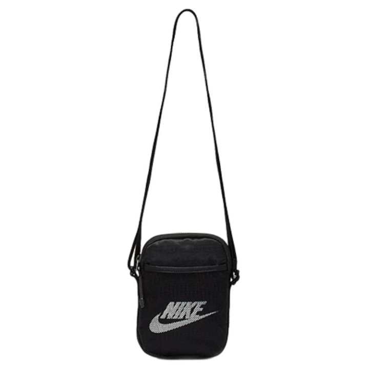 Nike Nike Heritage Polyester Shoulder Bag, Crossbody Bag Small Unisex Black