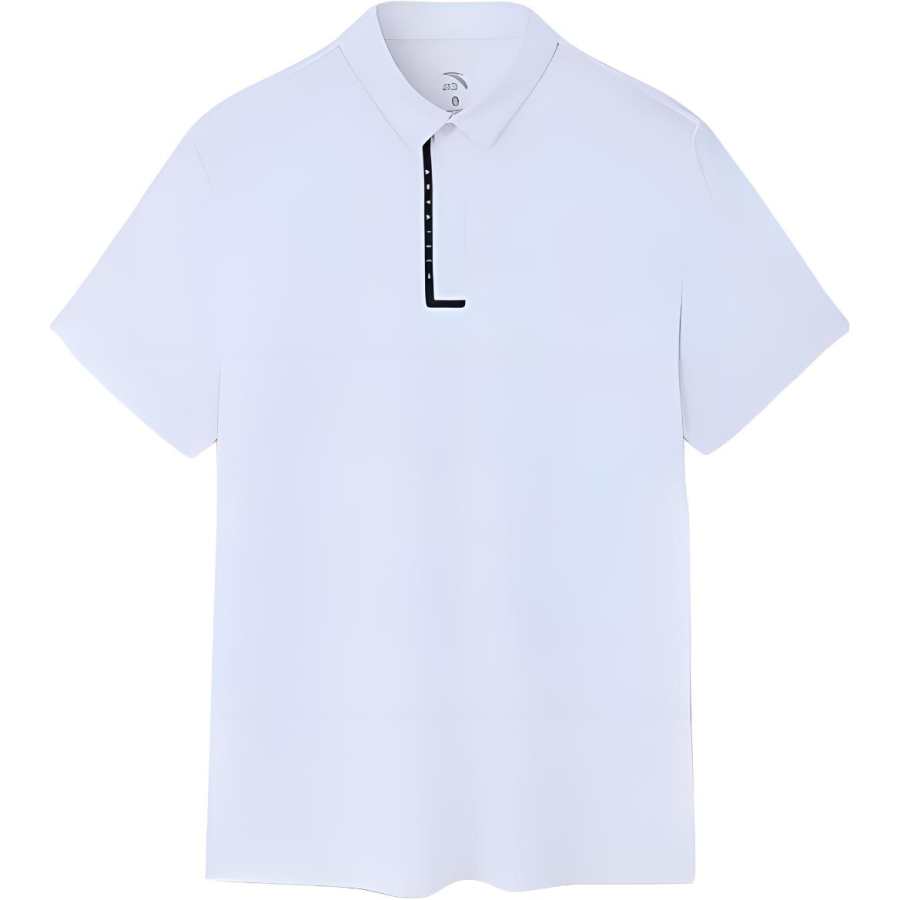 ANTA Polo Shirts Men's White Polo Collar Moderate Straight Fit
