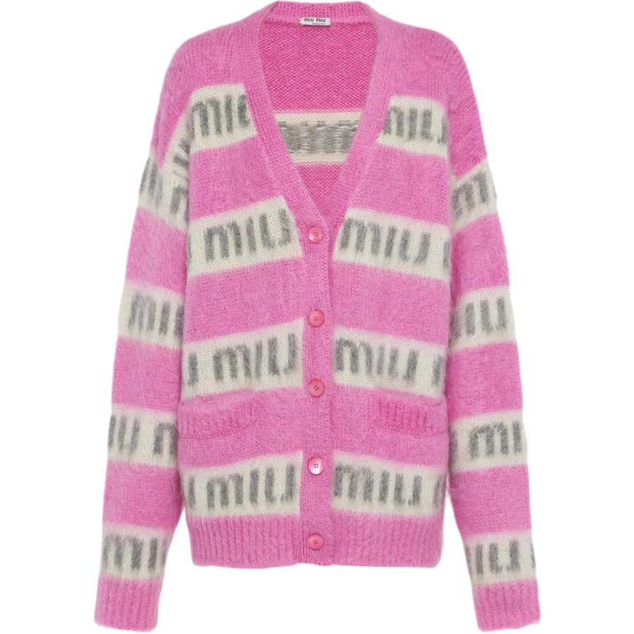 MIU MIU Sweater Women's Peach Pink