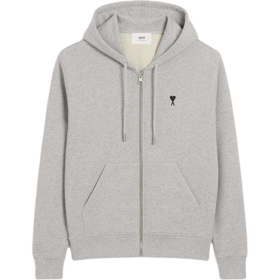 AMIPARIS Ami Paris Ami De Coeur Zipped Hoodie