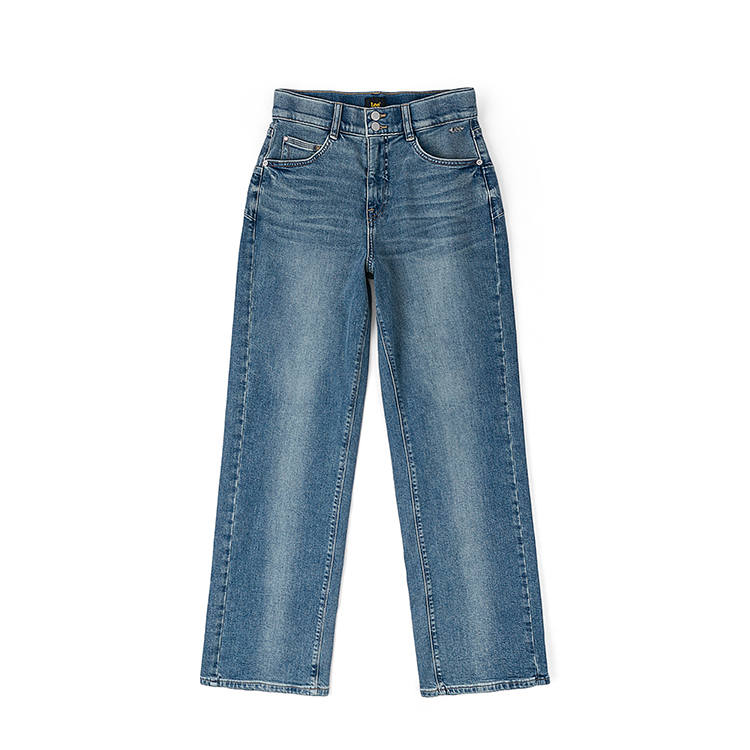 Lee Lee Jeans Women's Medium Light Blue Moderate Wide Leg Pants