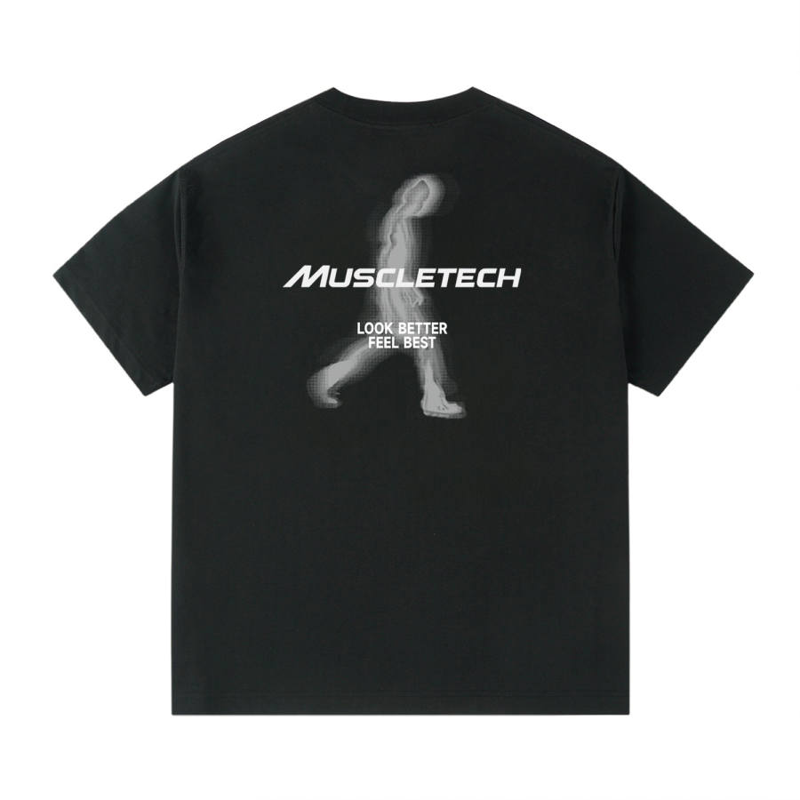 MUSCLETECH T Shirts Unisex Crew Neck Moderate Heavyweight
