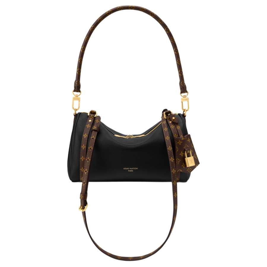 LOUIS VUITTON Express Calfskin Shoulder Bag, Crossbody Bag Small Women's Black