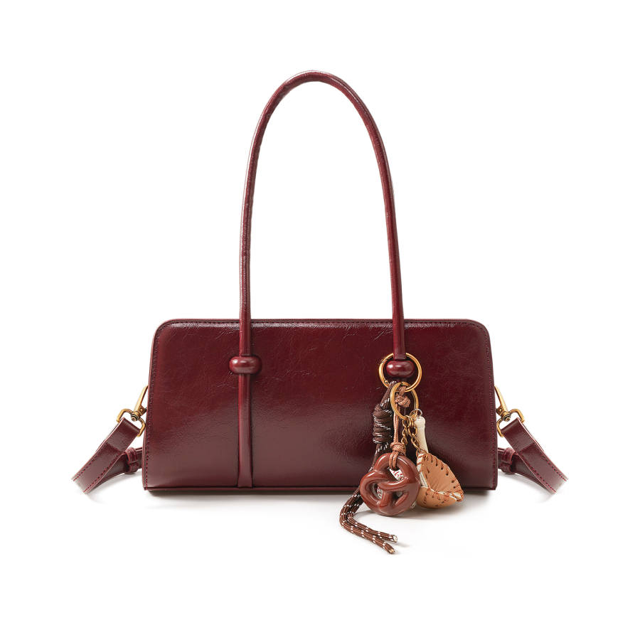 PAYOT Synthetic Leather Handbag Women's Burgundy