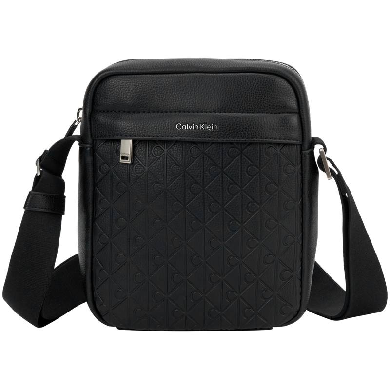 CALVIN KLEIN Blended Material Shoulder Bag Men's Space Black