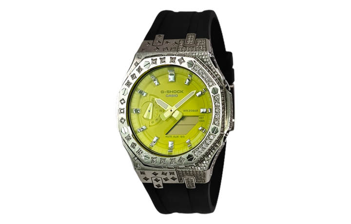 CASIO CASIO Custom Collection GA2100 Collection Quartz Movement Fluoroelastomer Strap Watch Unisex