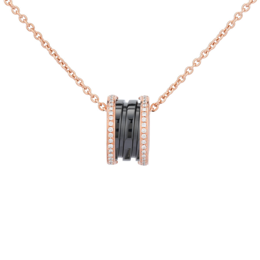 BVLGARI B.Zero1 Series Necklaces Women's Rose Gold