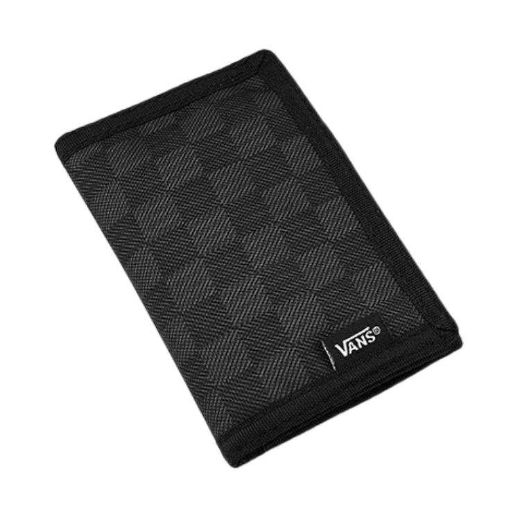 Vans Vans Checkerboard Polyester Wallet Men's Black Charcoal Gray