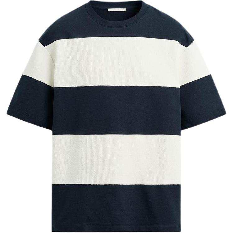 ZARA Sweatshirts Men's Nude/Sea Blue Crew Neck Moderate