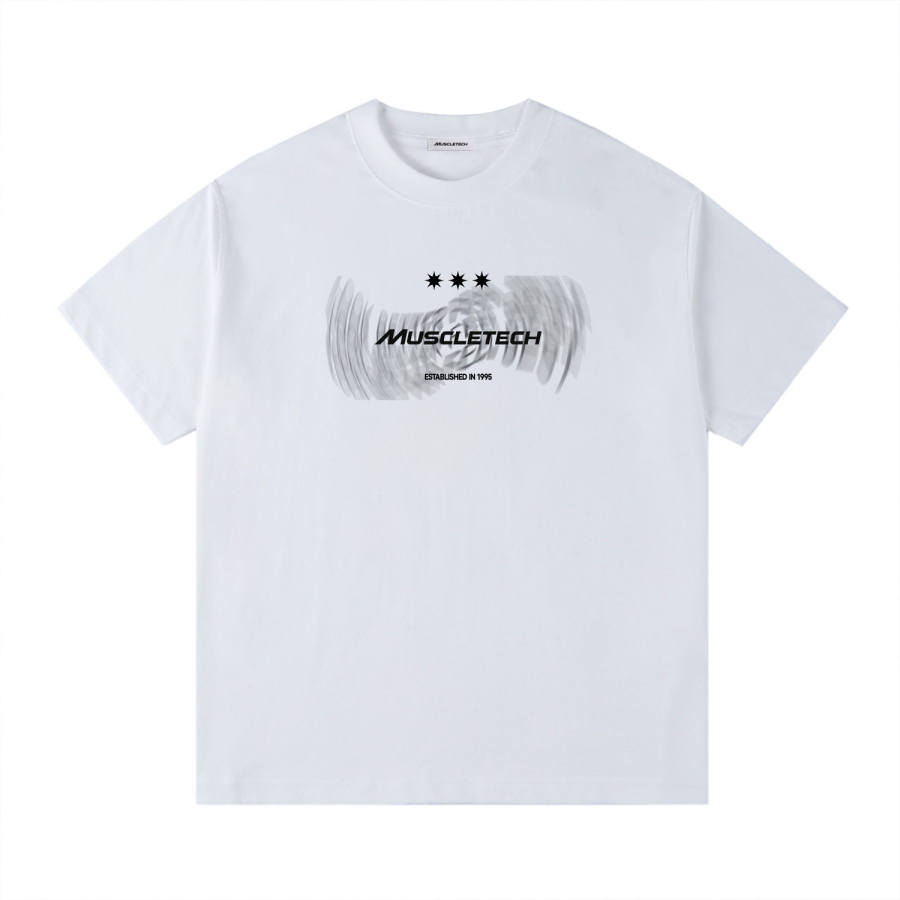 MUSCLETECH T Shirts Unisex Crew Neck Moderate Heavyweight