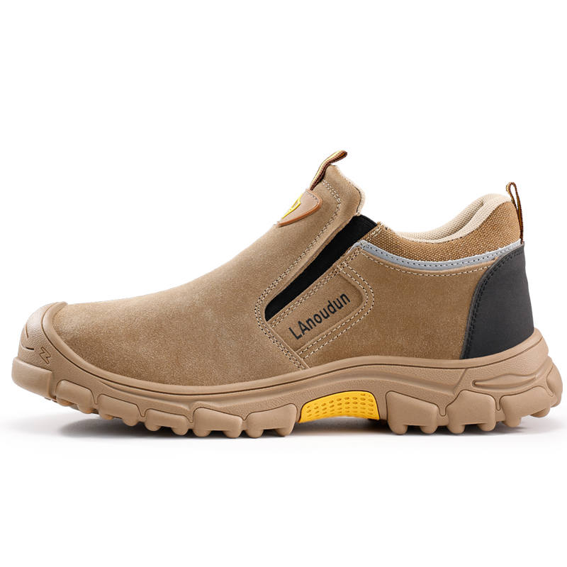 LANOUDUN Abrasion Resistant Impact Resistant Low top Outdoor Shoes Men's Dark Brown