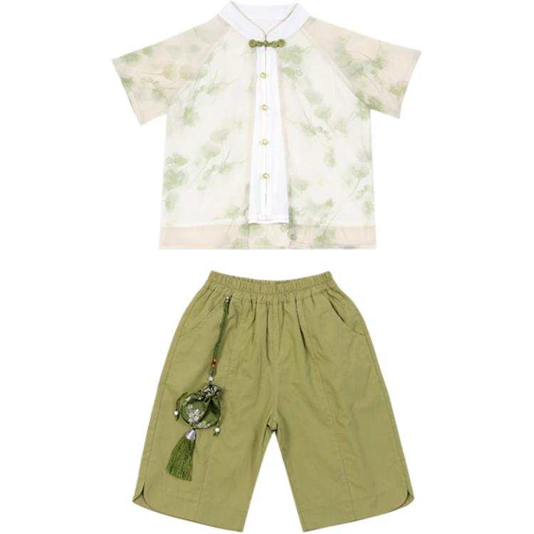 PROTECTCAMEL Pre School Two Piece Skirt Sets Crew Neck Moderate Short